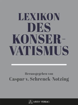 cover image of Lexikon des Konservatismus